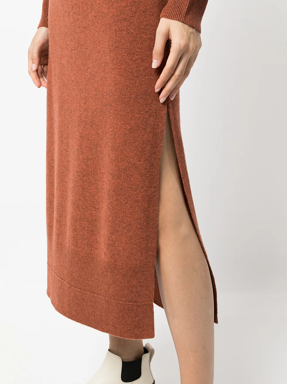 REMAIN V-back wool midi dress Оранжевый RM777 17290715