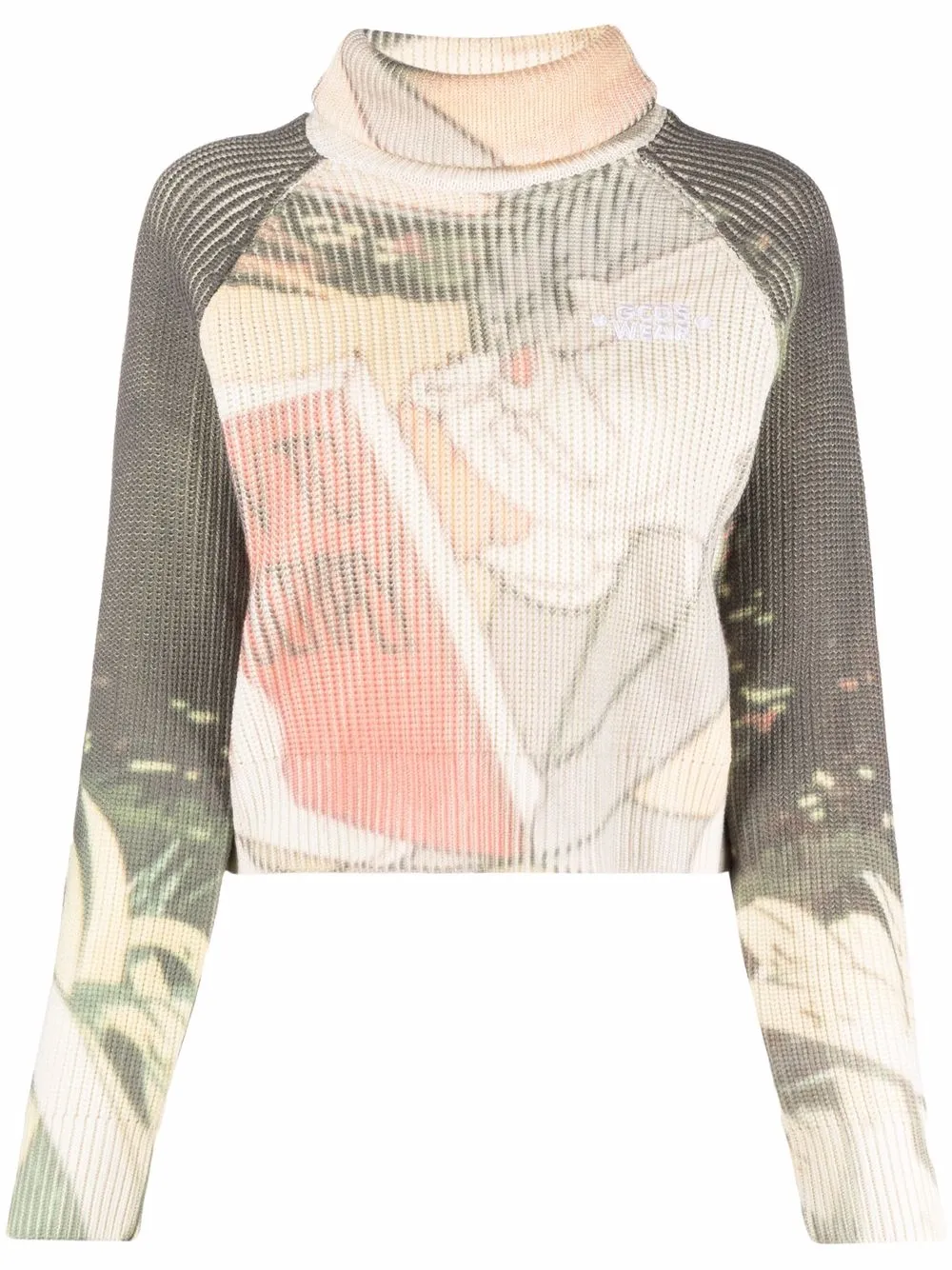 

Gcds Bugs Bunny-motif roll-neck jumper - Neutrals