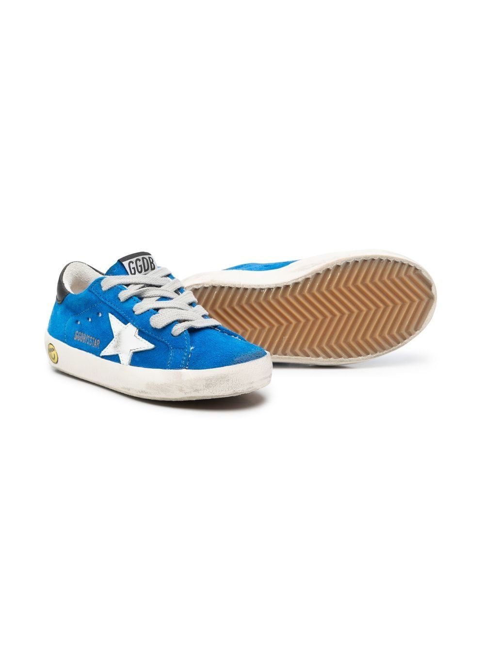 Golden Goose Kids Super-Star low-top sneakers - Blauw