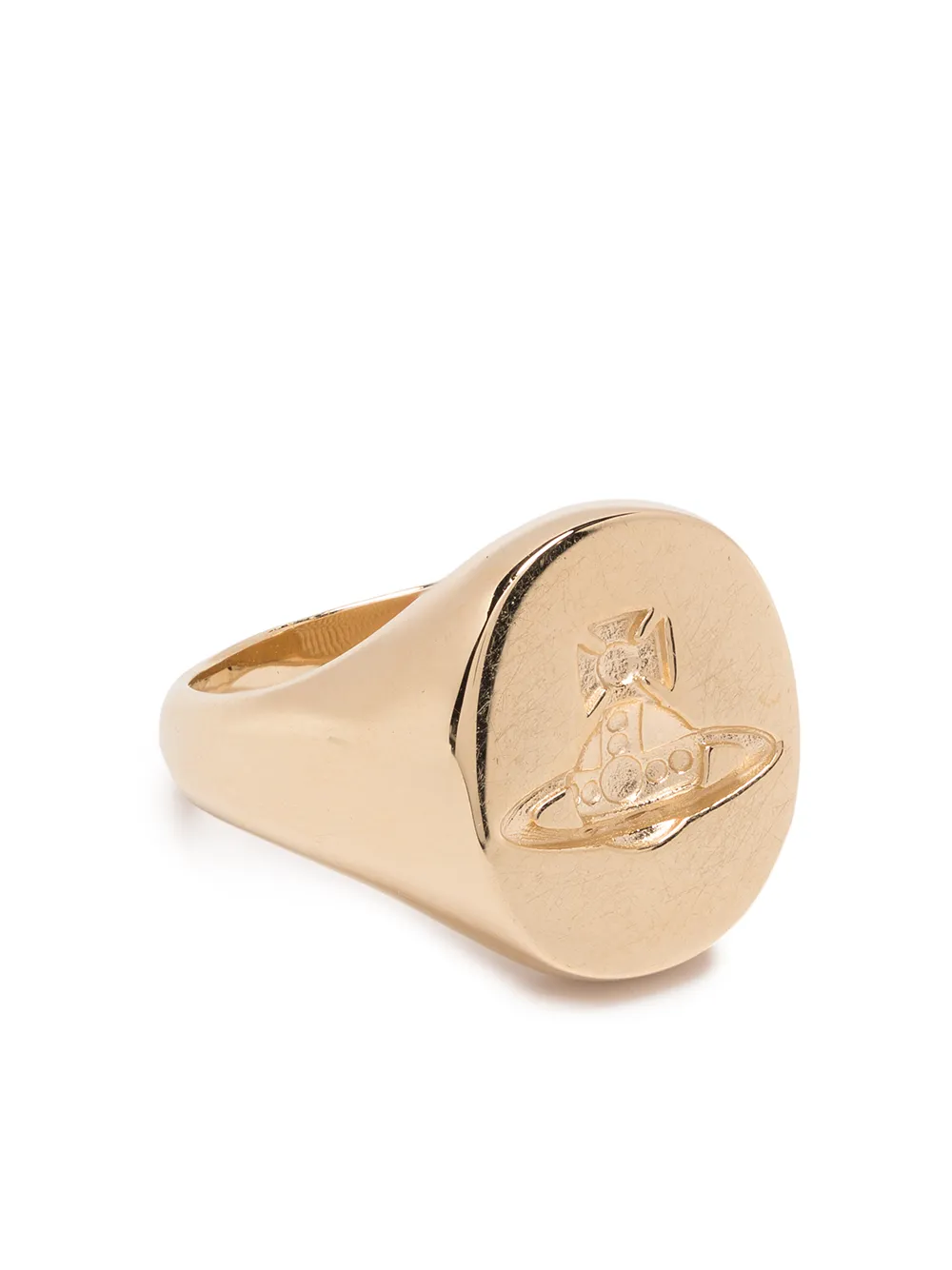 

Vivienne Westwood anillo de sello con detalle Orb - Dorado