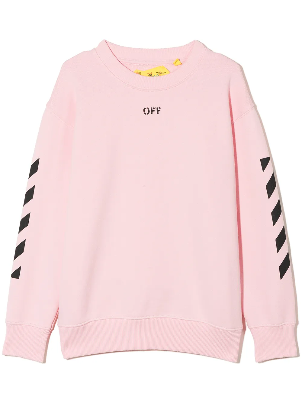 

Off-White Kids sudadera con logo estampado - Rosado