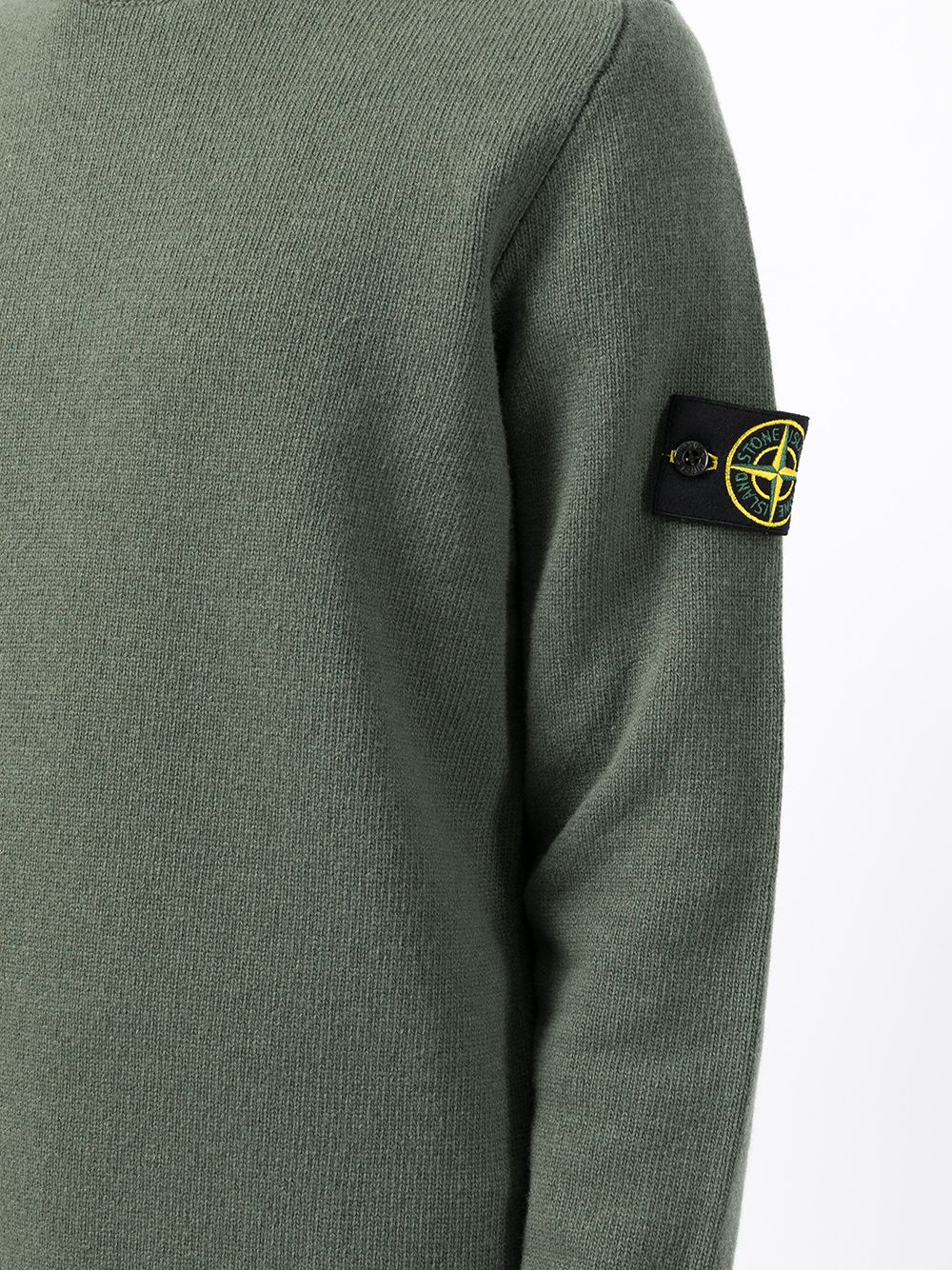 фото Stone island толстовка с круглым вырезом и нашивкой-логотипом