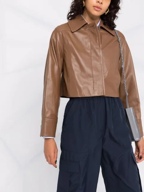 vince cropped utility jacket