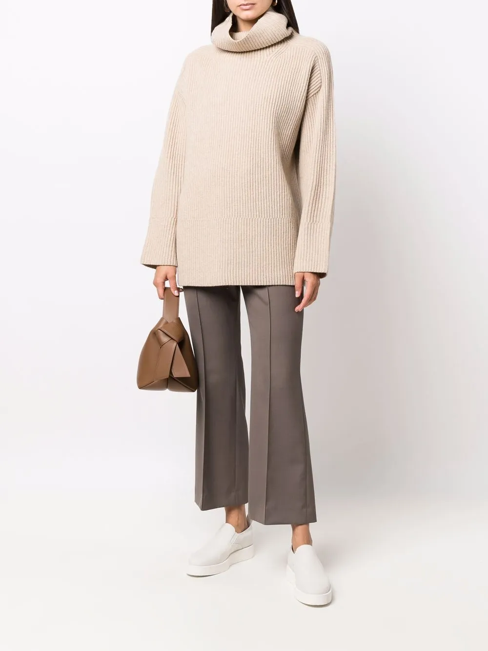 joseph high neck chunky knit