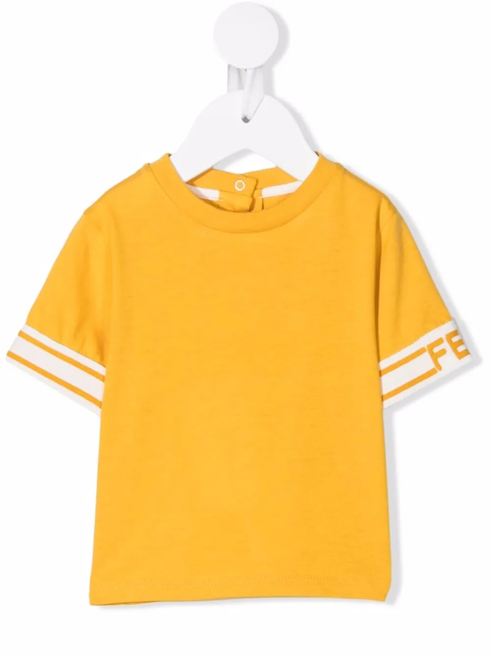 Image 1 of Fendi Kids logo-trim T-shirt