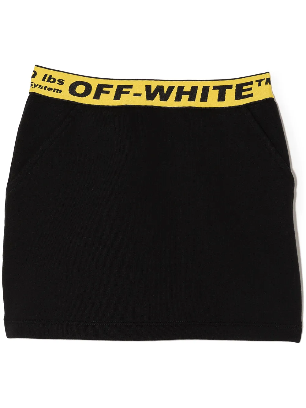 

Off-White Kids falda con logo en la pretina - Negro