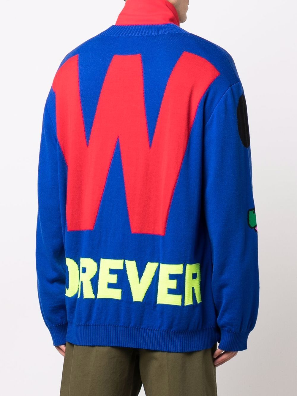 фото Walter van beirendonck cartoon-intarsia crew-neck jumper