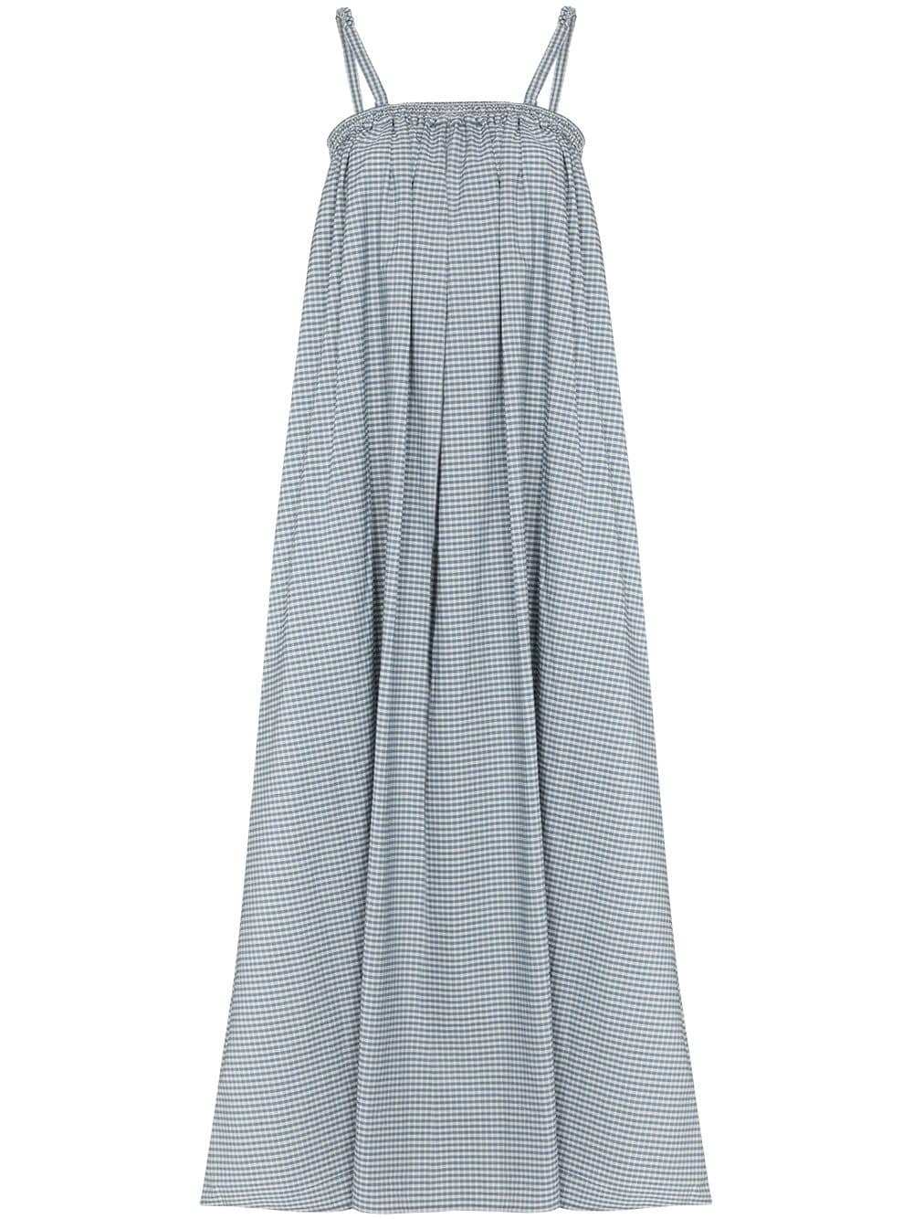 Deiji Studios Gingham Check Flared Dress - Farfetch