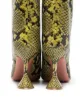 Amina Muaddi Rain python-print 95mm boots
