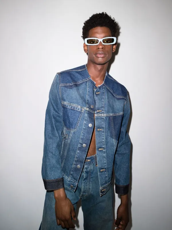 Undercover スクエアフレーム サングラス | ブルー | FARFETCH JP