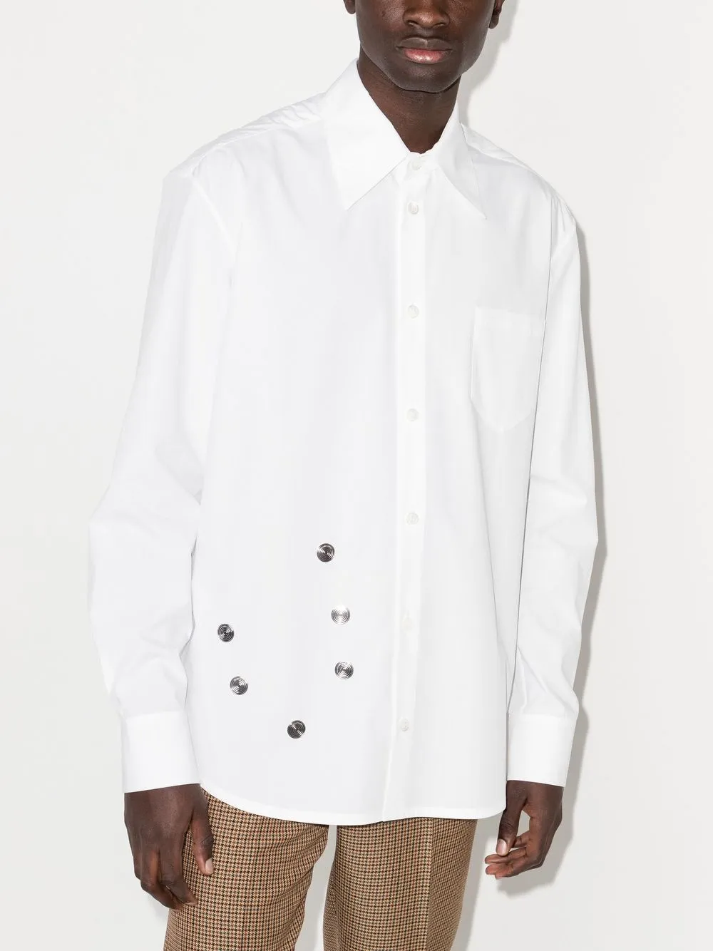 NAMACHEKO 22ss COIN EMBROIDERED SHIRT-