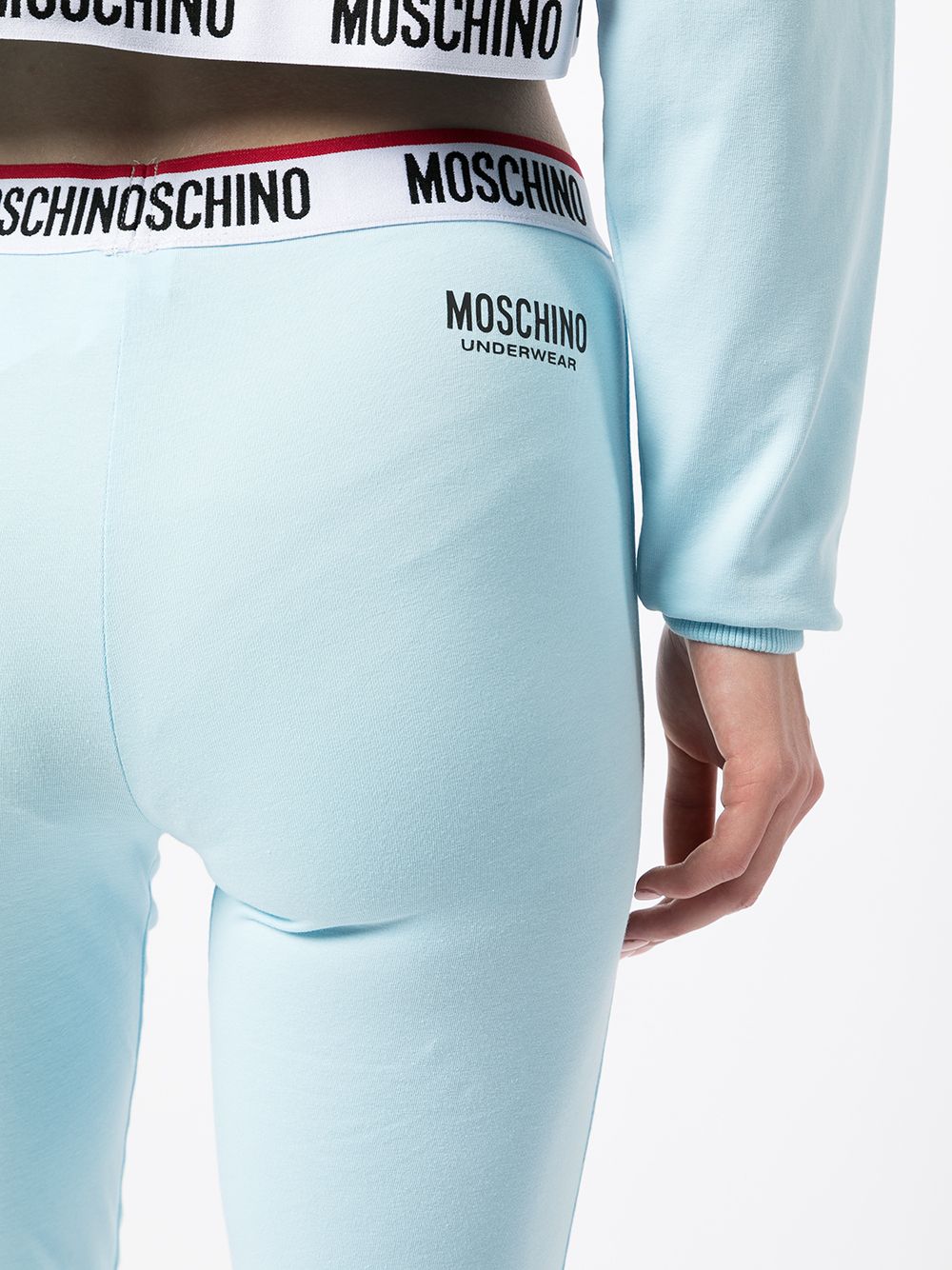 фото Moschino легинсы с логотипом на поясе