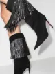 Amina Muaddi Lily crystal-embellished boots