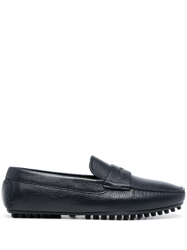 Emporio Armani Logo Driver Loafers 