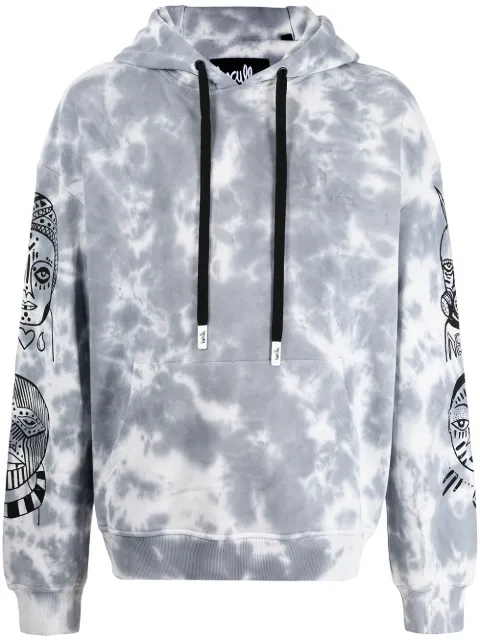 Haculla hoodie con motivo tie-dye