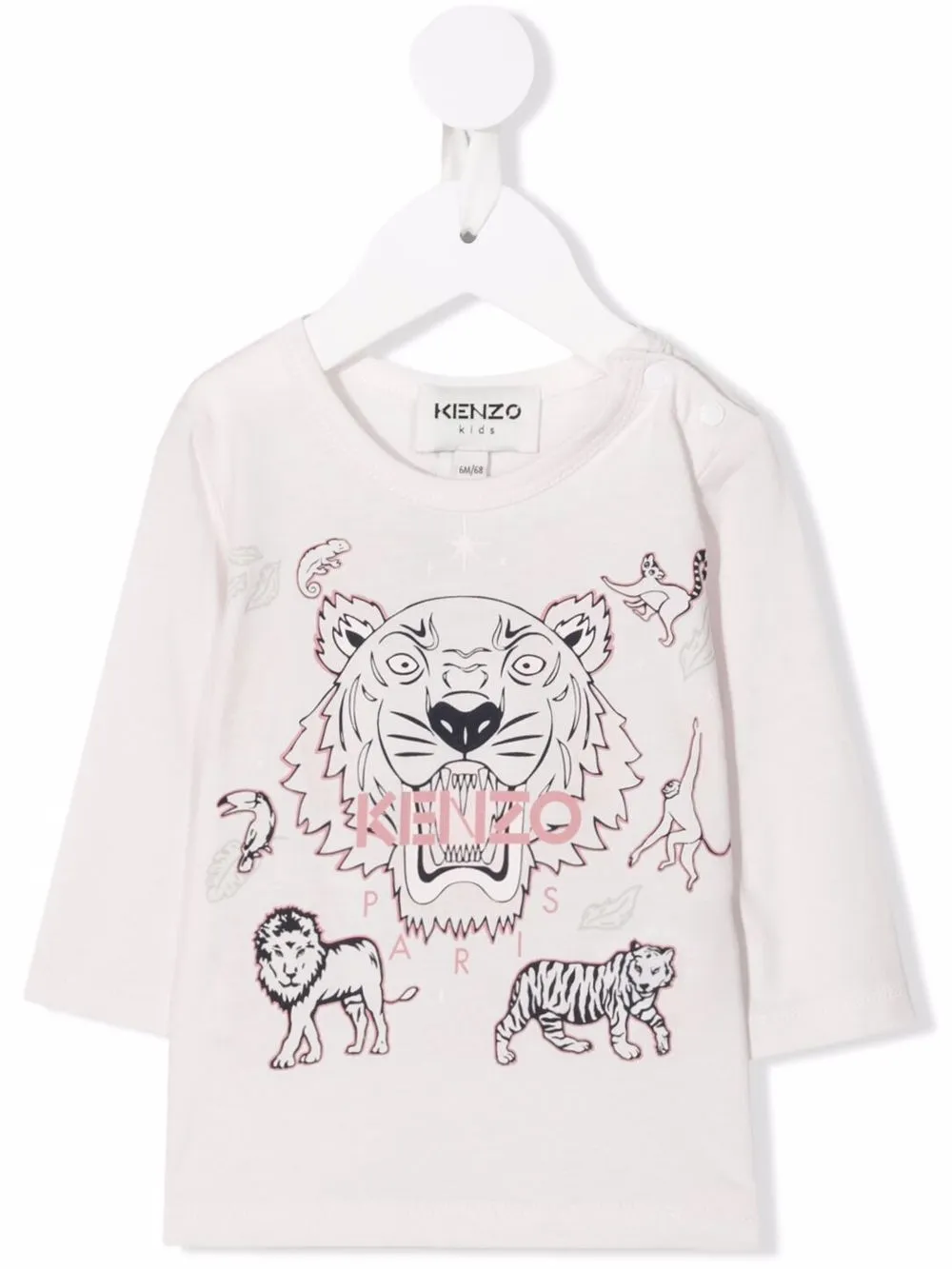 фото Kenzo kids топ с длинными рукавами и логотипом