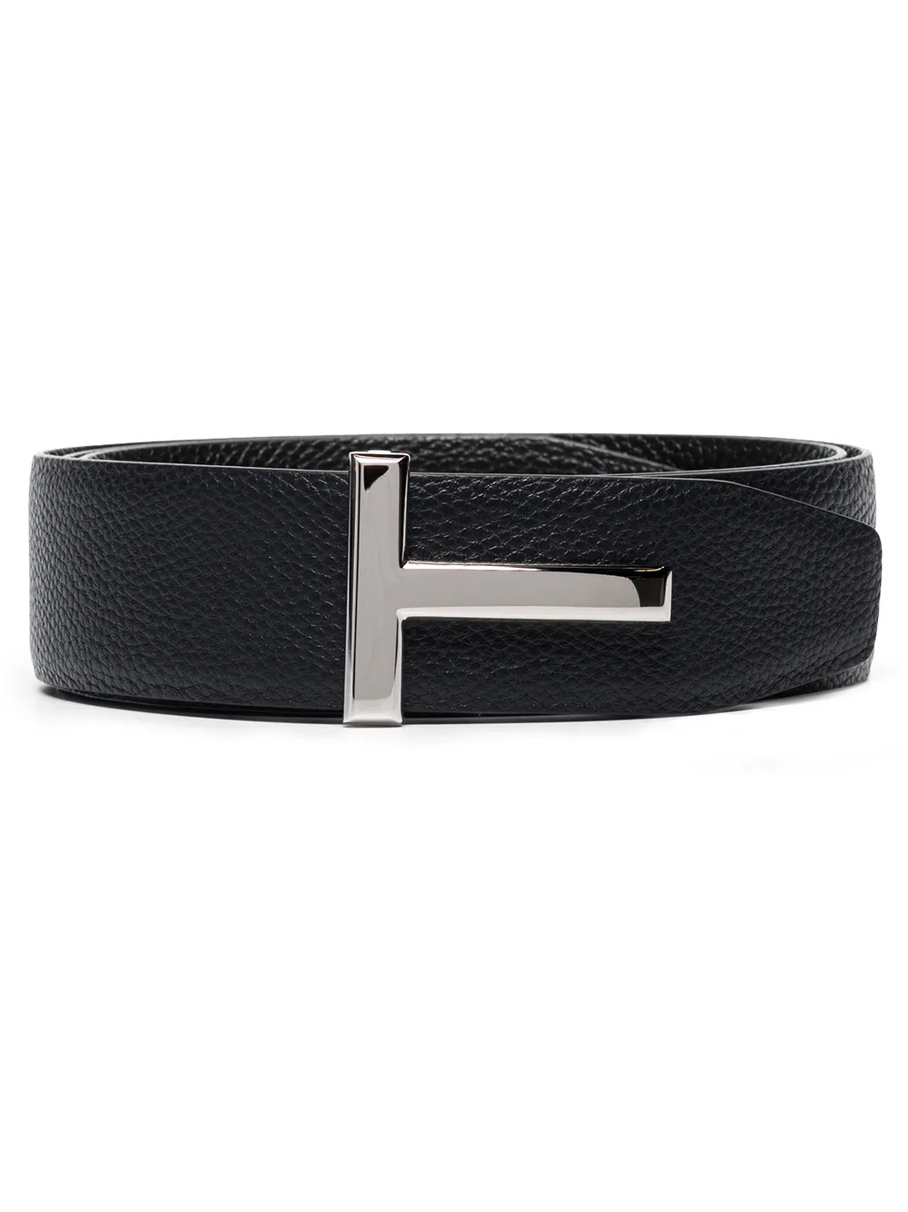 Ridge T Reversible Leather Belt in Multicoloured - Tom Ford