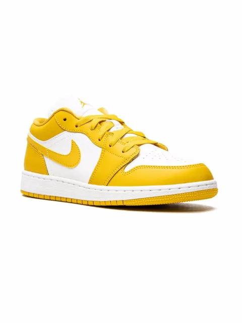 Jordan Kids Jordan 1 Low "White/Pollen" sneakers