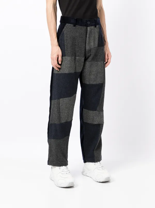 Comme Des Garçons Shirt パッチワーク ストレートパンツ 通販 - FARFETCH