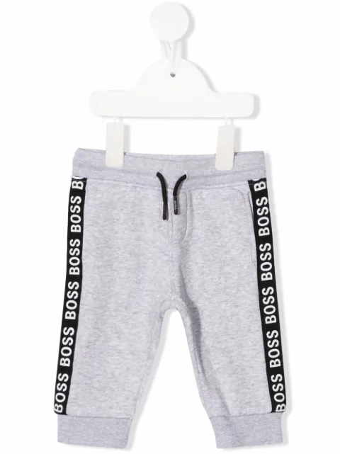 BOSS Kidswear logo stripe trousers