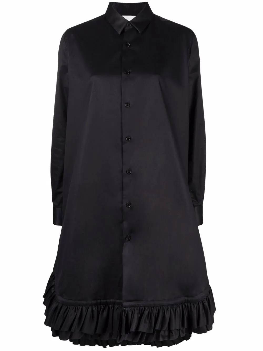 фото Comme des garçons noir kei ninomiya платье-рубашка с оборками