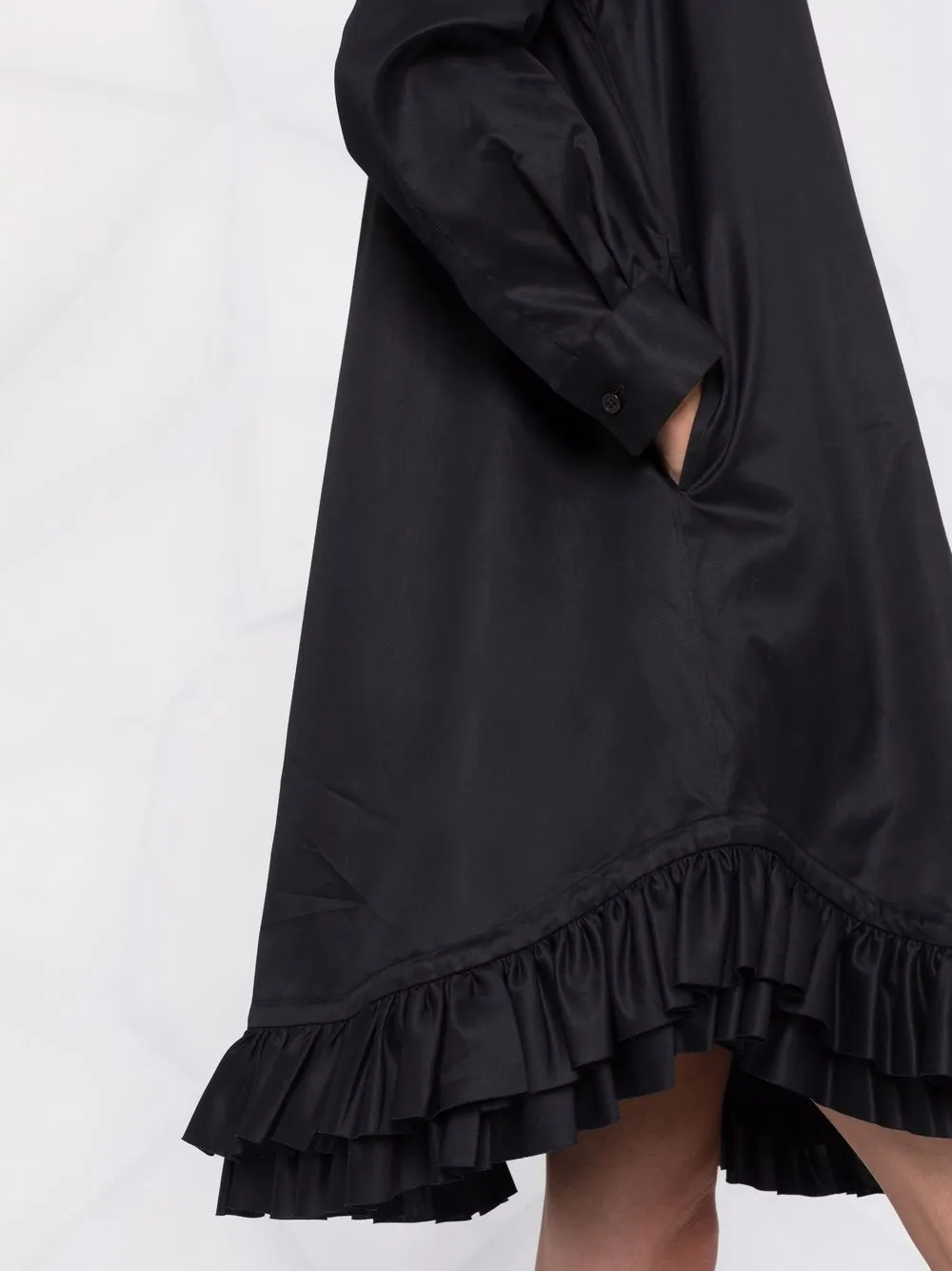 фото Comme des garçons noir kei ninomiya платье-рубашка с оборками