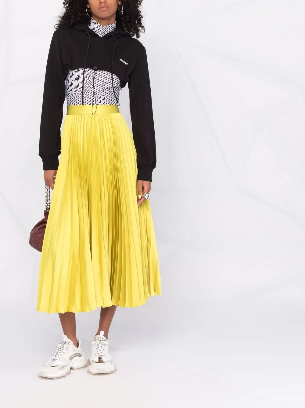 фото Red valentino укороченное худи с кулиской