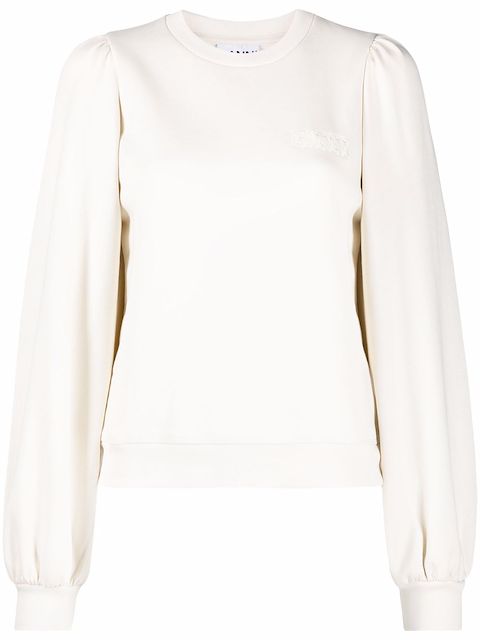 GANNI puff sleeve sweatshirt