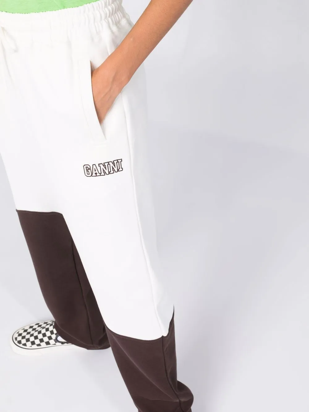 фото Ganni спортивные брюки из органического хлопка