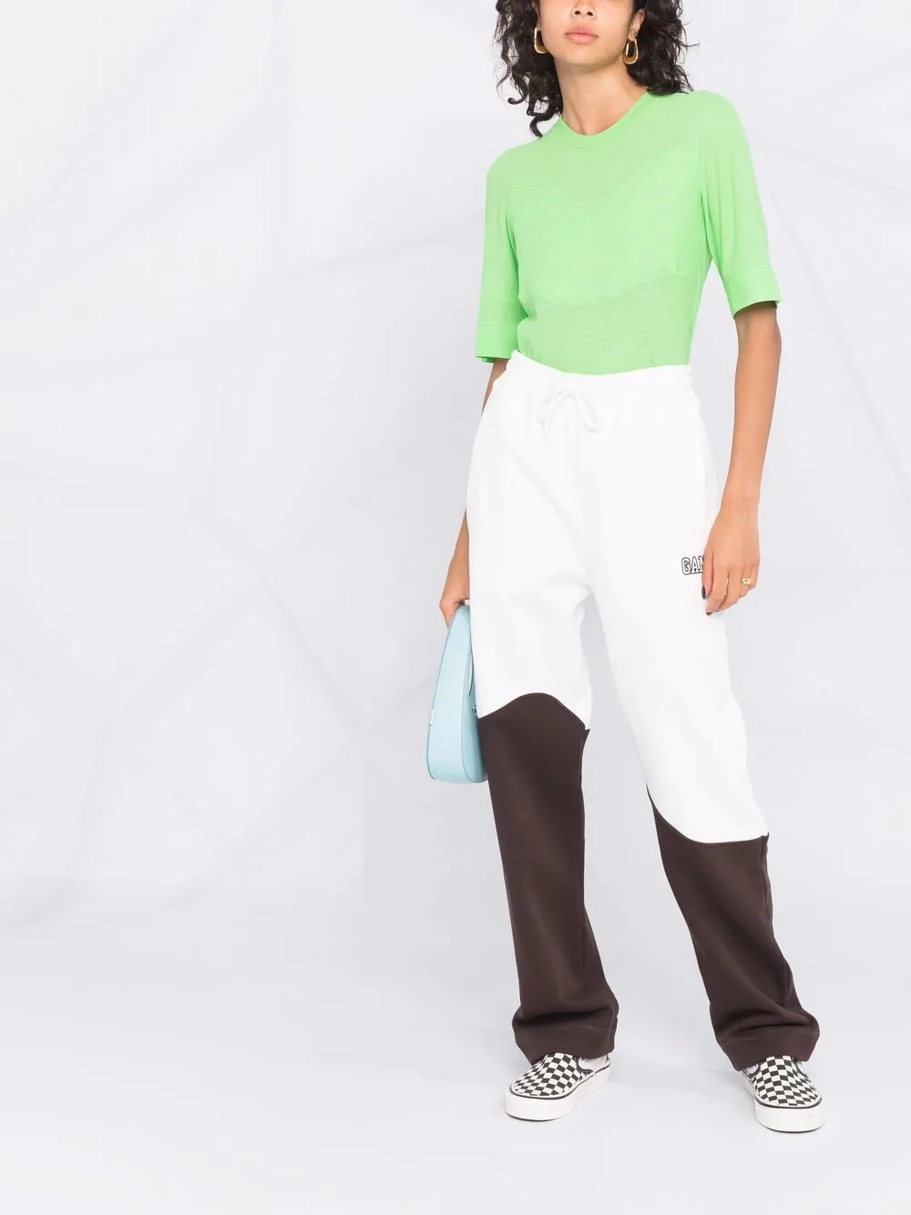 фото Ganni спортивные брюки из органического хлопка