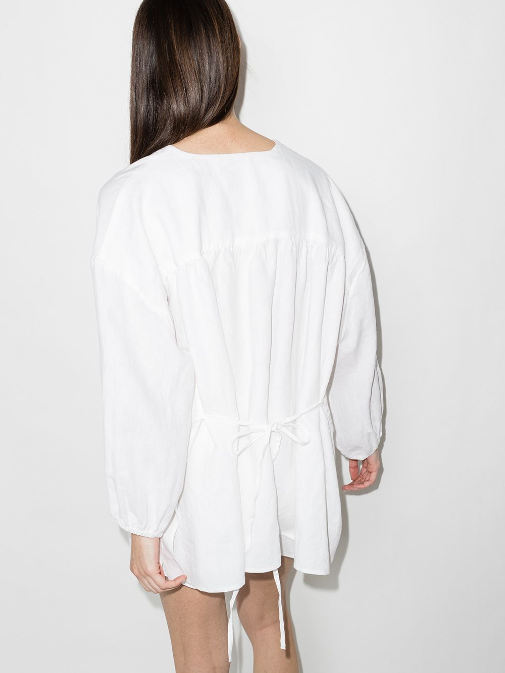 фото Deiji studios the tie back linen pyjama set