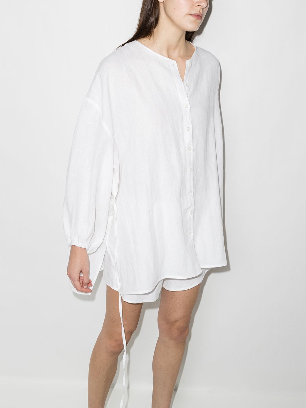 фото Deiji studios the tie back linen pyjama set