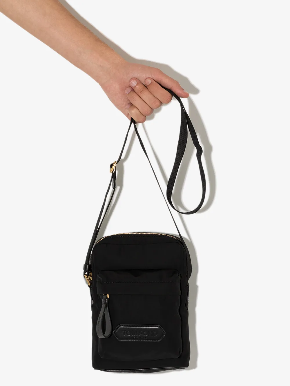 фото Tom ford сумка-мессенджер с нашивкой-логотипом