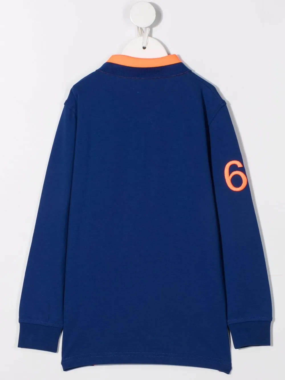 Sun 68 Poloshirt met geborduurd logo - Blauw