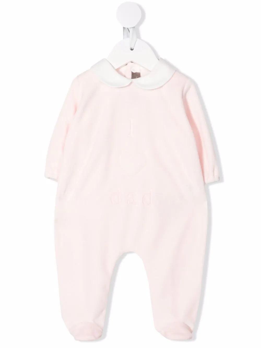 Little Bear i love dad embroidered pajamas - Pink