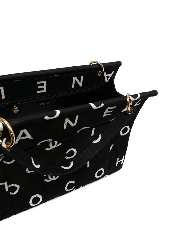 CHANEL Pre-Owned 1997 CC Icon Tote Bag | Black | FARFETCH AO