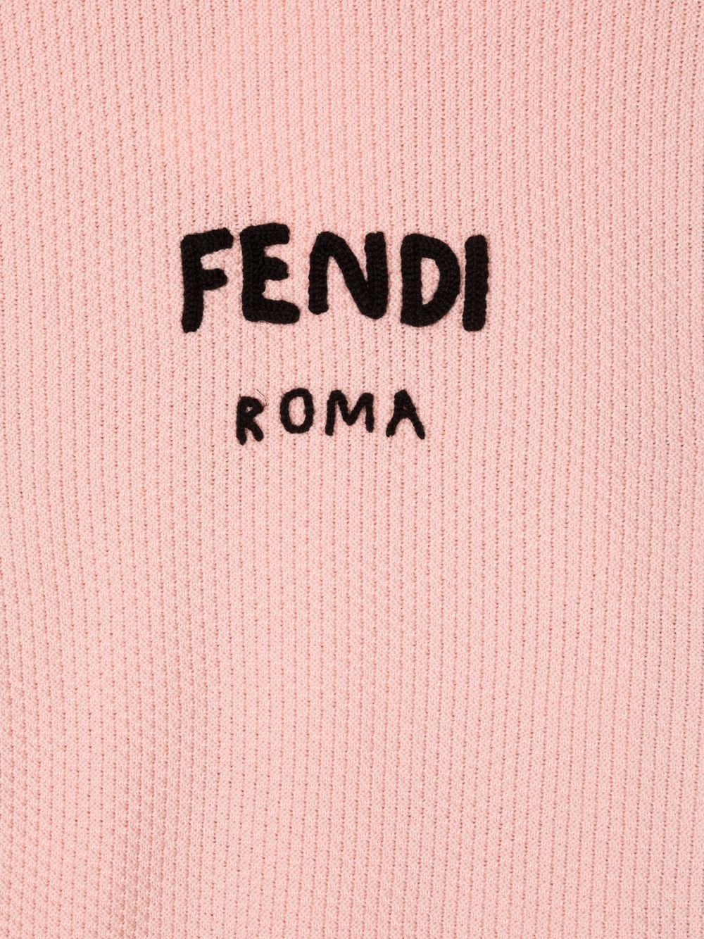 фото Fendi kids платье с логотипом