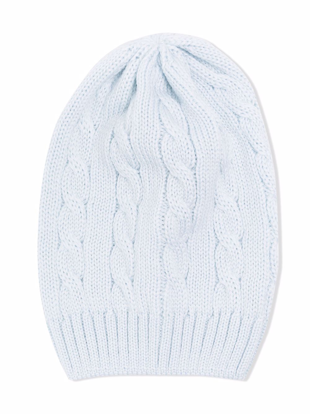 фото Little bear cable-knit virgin-wool beanie