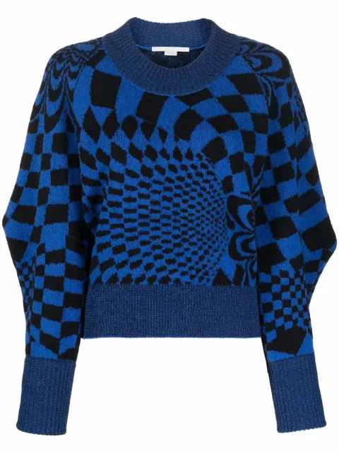Stella McCartney geometric-pattern jumper