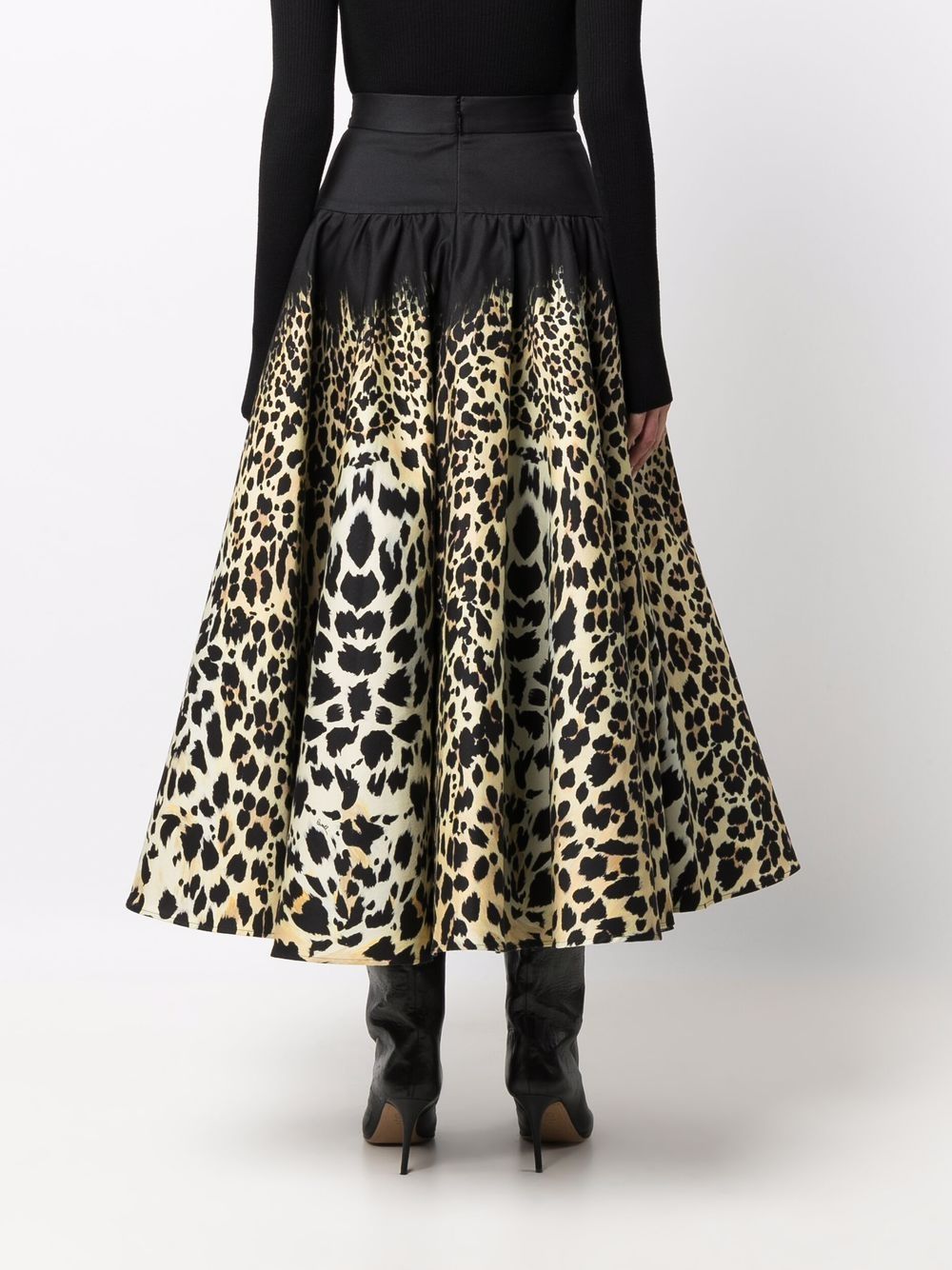 фото Roberto cavalli расклешенная юбка с леопардовым принтом