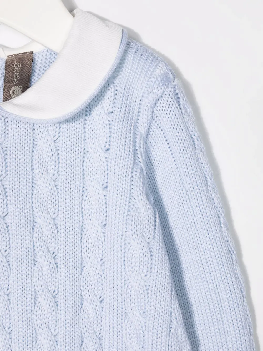 Little Bear Kabelgebreide romper Blauw