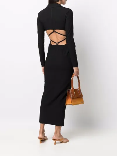 Jacquemus La Robe long-sleeve open-back 
