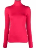 Raf Simons roll-neck jersey top - Red