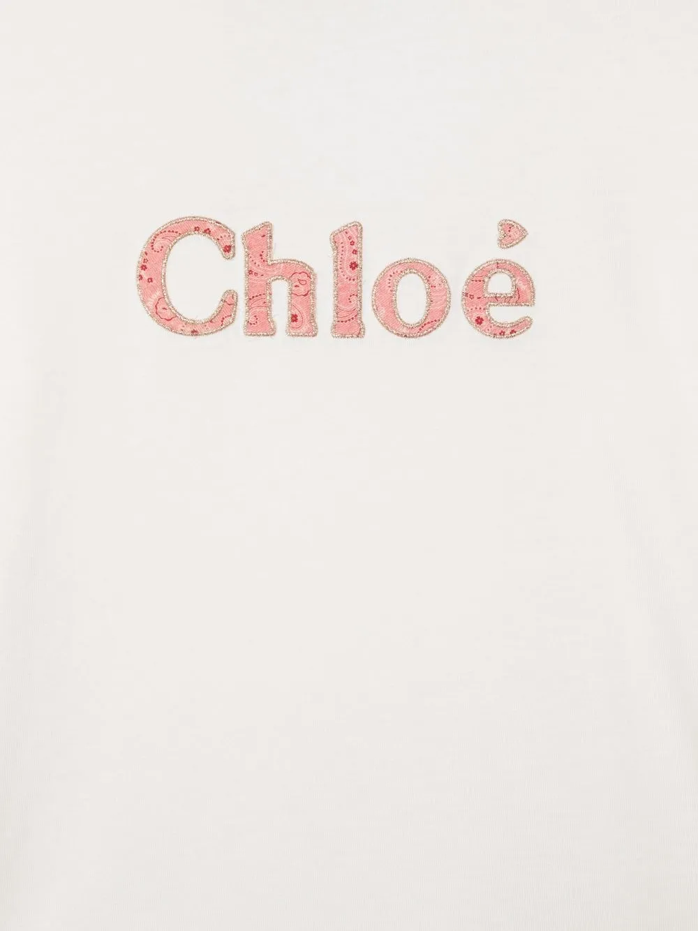 фото Chloé kids топ с длинными рукавами и логотипом