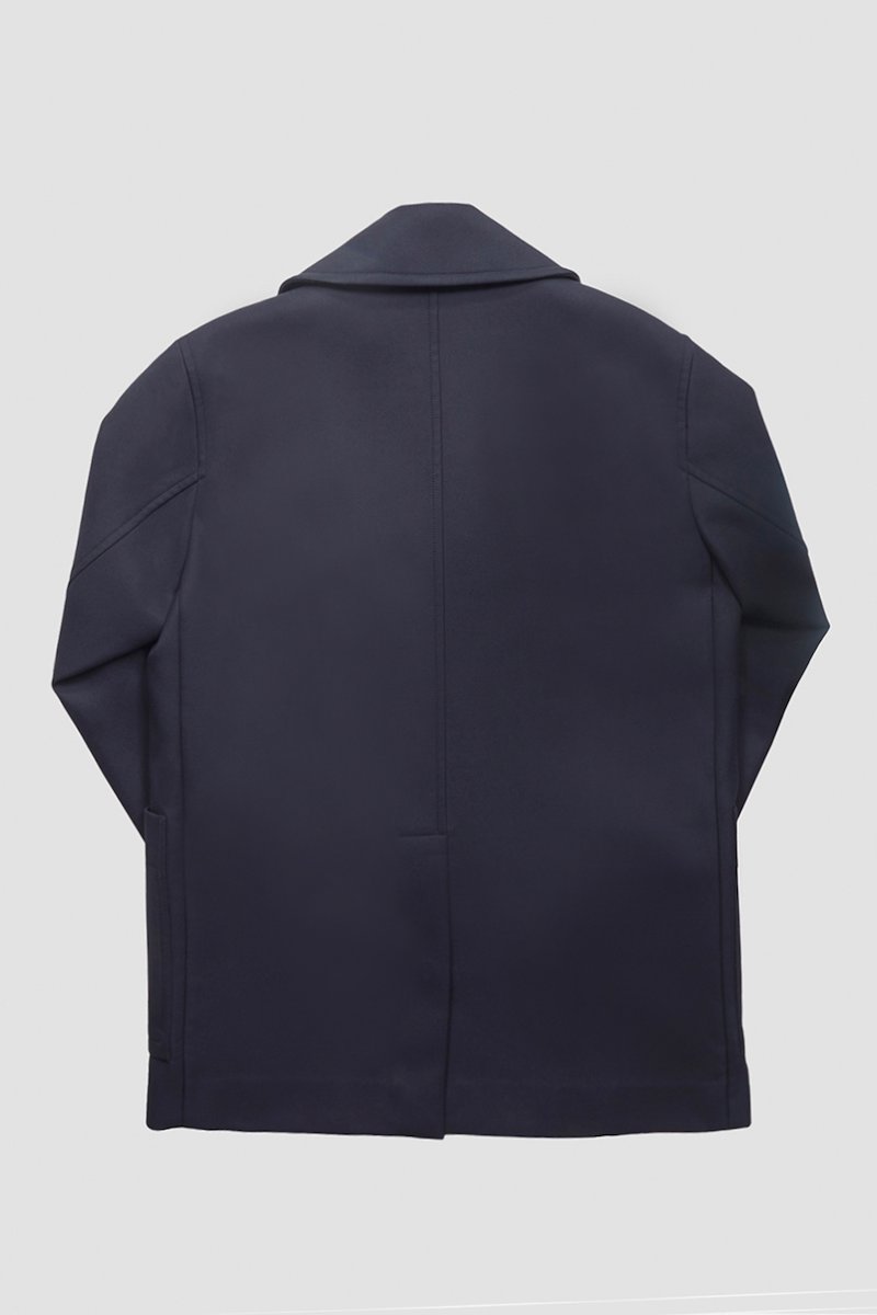 Oversized Peacoat-blue #0 Oversized Peacoat, Navy-Oatmeal Synthetic->viscose Oversized Peacoat from 3.1 Phillip Lim. - 6