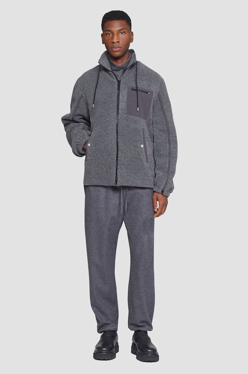 Reversible Fleece Jacket-grey #1 Reversible Fleece Jacket, null- 1