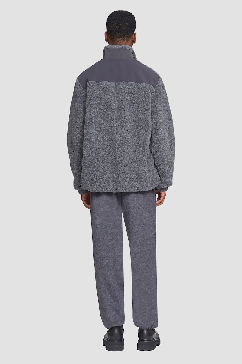 Reversible Fleece Jacket-grey #1 Reversible Fleece Jacket, null- 3