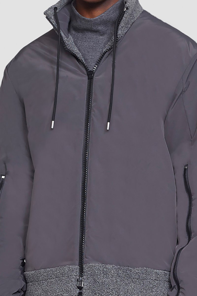Reversible Fleece Jacket-grey #0 Reversible Fleece Jacket, null- 8