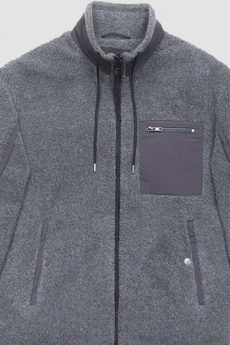 Reversible Fleece Jacket-grey #1 Reversible Fleece Jacket, null- 13