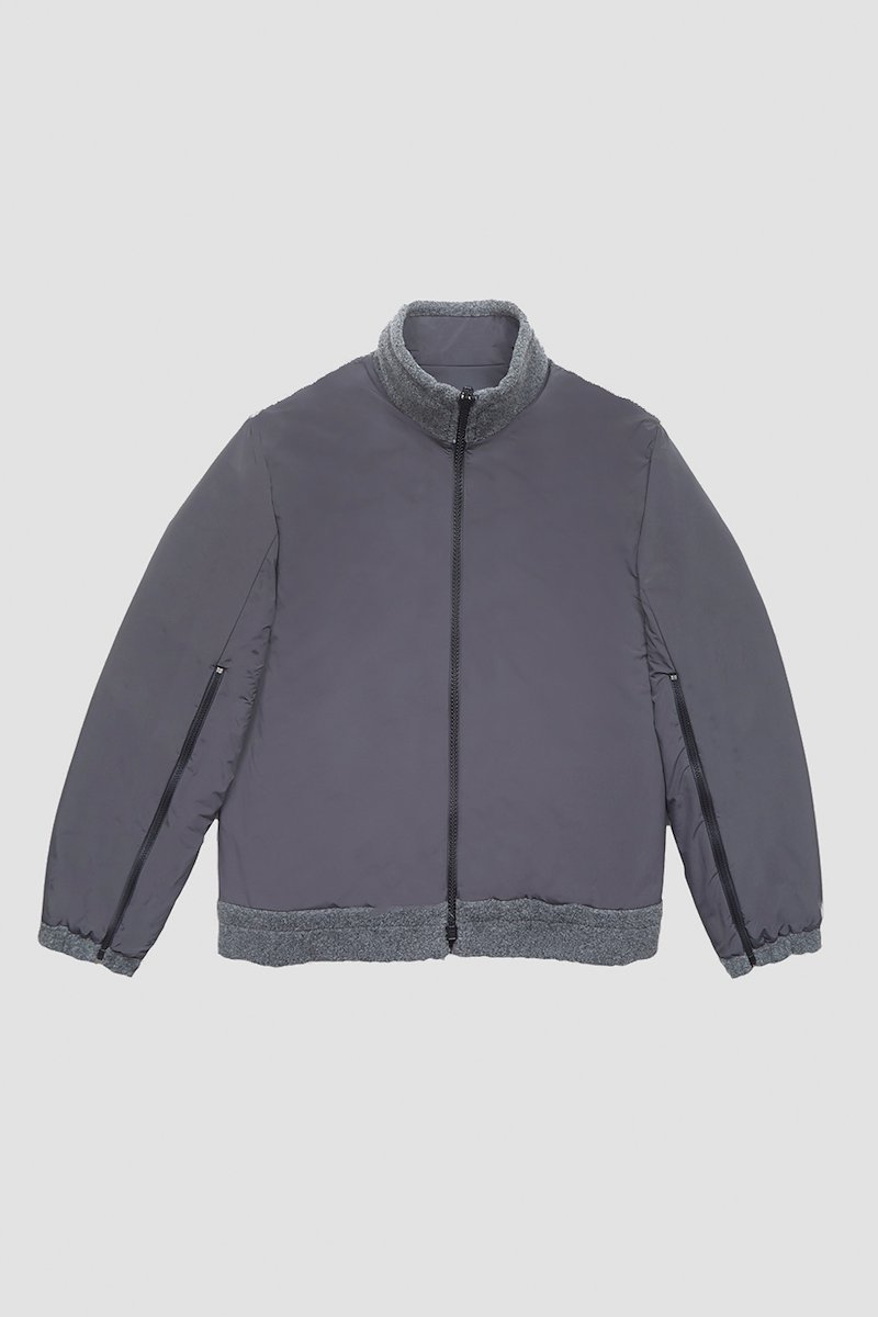 Reversible Fleece Jacket-grey #1 Reversible Fleece Jacket, null- 11
